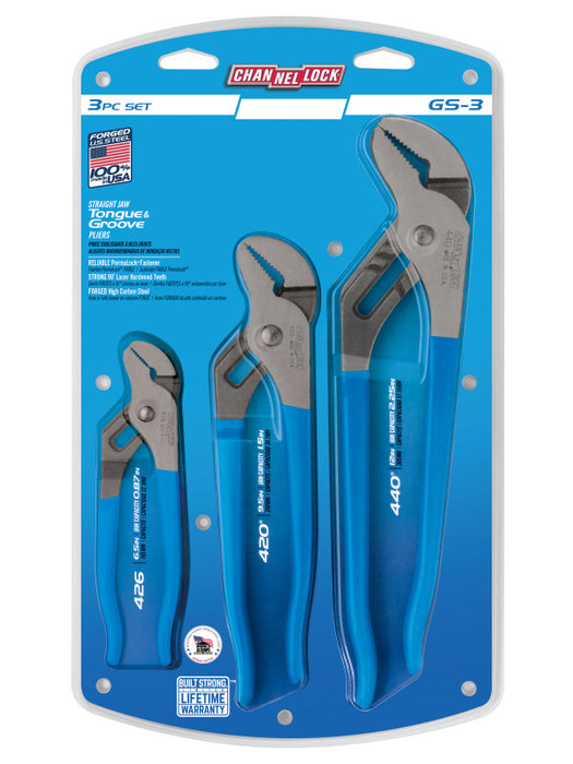 Channellock 3-Piece Tongue & Groove Pliers Set