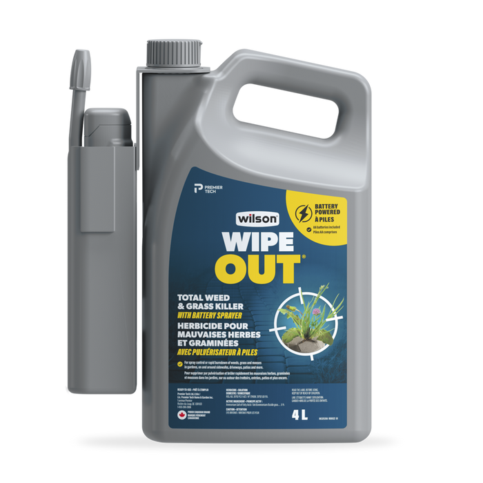 Wilson WIPE OUT Total Weed & Grass Killer With Battery Sprayer