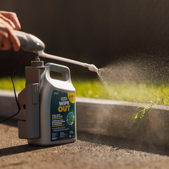 Wilson WIPE OUT Total Weed & Grass Killer With Battery Sprayer