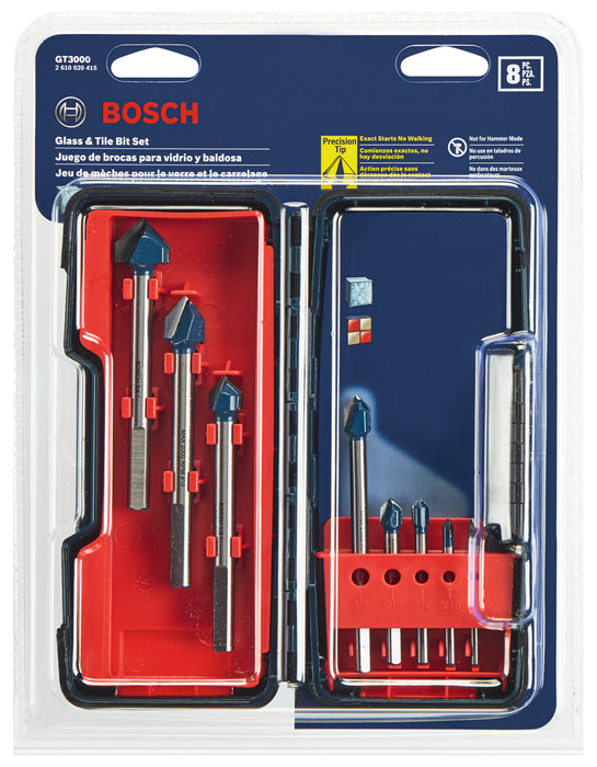 Bosch 8 pc. Glass & Tile Bit Set