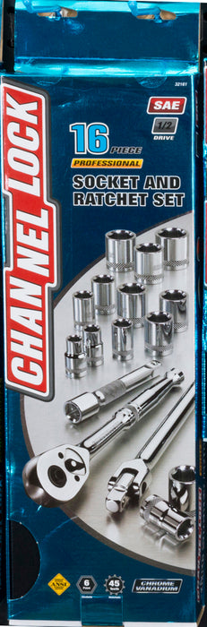 Channellock 16-Piece 1/2" Drive Socket Sets